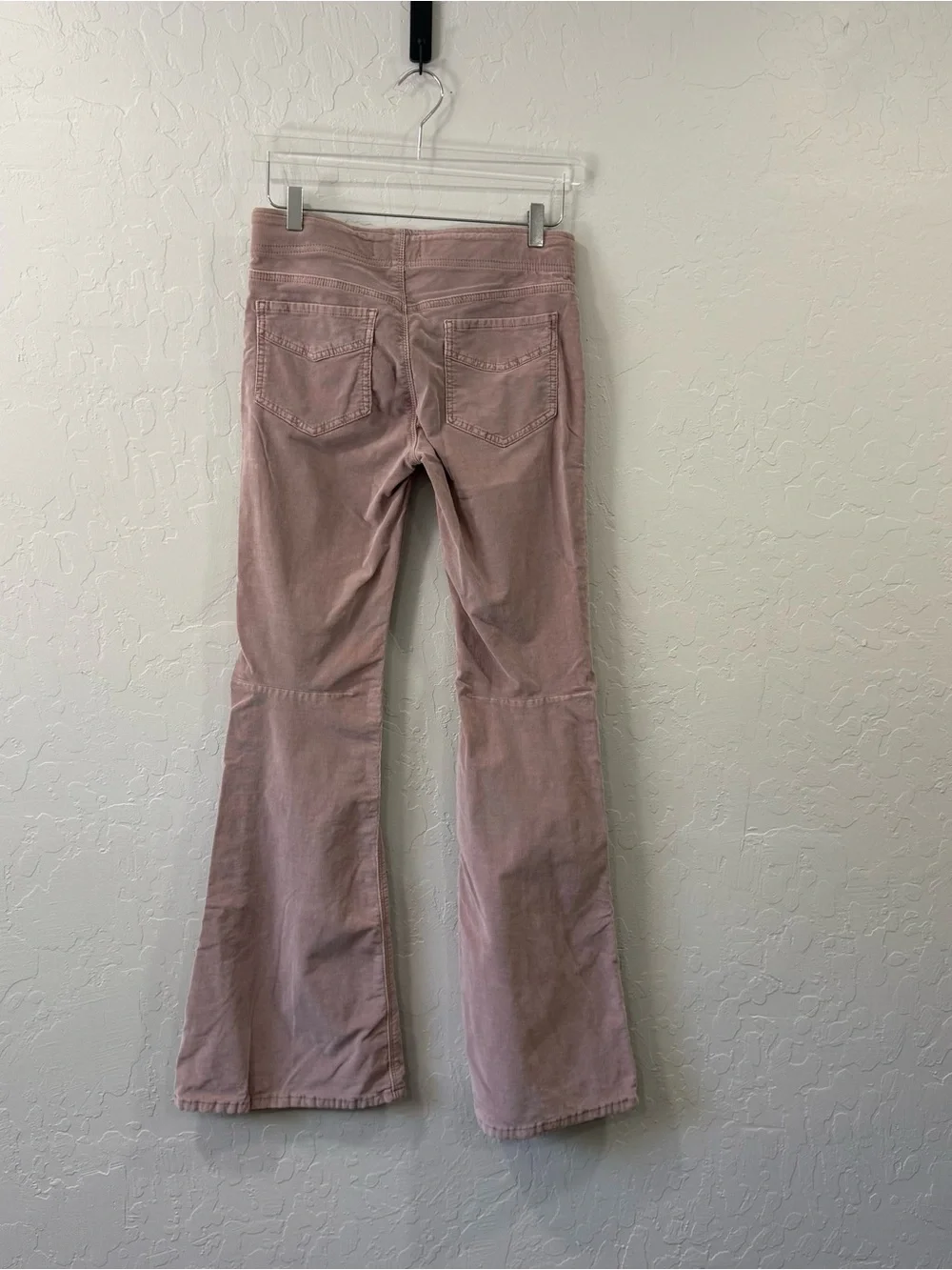 Free People We the Free Pink Corduroy Flare Pull-on Pants Size 28